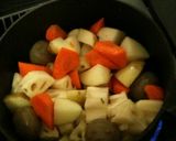 ~秋冬の野菜~れんこんとこんにゃくの煮物作り方5写真