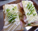 魚ニソとじゃが芋と枝豆の和風トースト作り方6写真