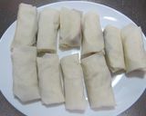 さつま芋と林檎の焼き春巻作り方6写真