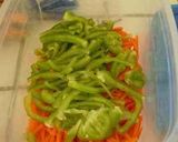 ３色野菜の生ハムマリネ作り方2写真