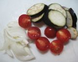ナスとプチトマトのジェノベーゼ作り方1写真
