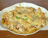 栗と合挽きミンチとペンネのオーブン焼き作り方9写真