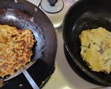 椎茸ダシの牛筋こん入り お好み焼き作り方4写真