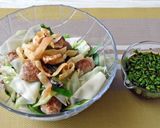 キャベツたっぷりギョーザサラダ作り方8写真