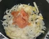 筍の姫皮の辛子明太子炒め作り方1写真