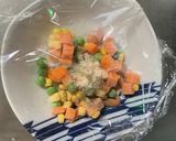 レンジ簡単中華風ヤンニョム味炒飯弁当作り方3写真
