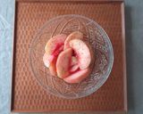 桃のアールグレイマリネとブッラータ作り方1写真