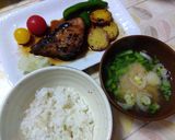 #大満足朝ごはん 鰤照り定食〜和食〜作り方2写真