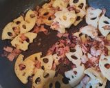 蓮根とベーコンのバター炒め作り方6写真