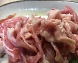 カブと豚肉の煮つけ（味噌味)作り方1写真