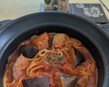 【シンプル】トマト缶と〇〇のパスタ作り方4写真
