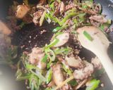 ねぎとしいたけと合挽き肉のあんかけうどん作り方4写真