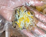 チーズ入り塩昆布葱つくね作り方4写真