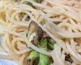 簡単　タラの芽たらこパスタ作り方7写真