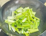 小松菜とエビとイカの極上塩あんかけ炒め作り方7写真