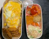 レンジ簡単洋風味噌パスタ味オムライス弁当作り方17写真