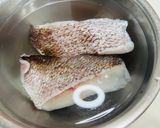 いしり醤油と鯛の切り身で干物作り作り方2写真