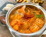 辛さ控えめ♪スープも堪能♪海鮮キムチ鍋作り方6写真