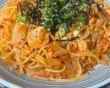 スパゲティ・鶏キムチ作り方7写真