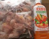 充実野菜で下味つけた、ハロウィン唐揚げ作り方3写真