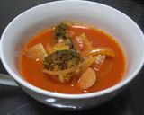 野菜ジュースde野菜たっぷりスープ作り方8写真
