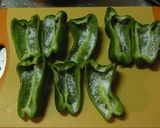 煮物のかぼちゃDEピーマンのかぼちゃ詰め作り方4写真