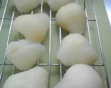 洋梨缶でシナモンロールとあんぱんだワン作り方1写真