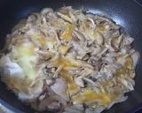 豚の卵とじ丼作り方3写真