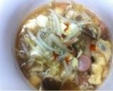 酸っぱおいしー 残り物でサンラータン作り方4写真
