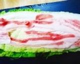 白菜と豚ばら肉のミルフィーユ蒸し煮作り方1写真