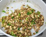 空煎り豆腐でヘルシーに、和風タコライス作り方2写真