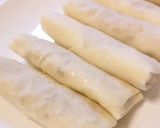 大人味♪ ドライトマトと豚のハーブ春巻き作り方3写真