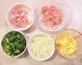 小松菜・豚・卵の＊三色春巻き作り方1写真