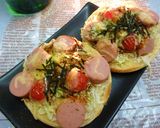 魚ニソ＆キャベツのお好み焼き風味トースト作り方6写真