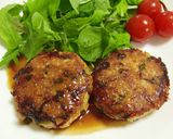 鶏とエビのふわふわハンバーグ作り方4写真