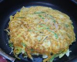 簡単チヂミ風（肉いれすぎ？）♪作り方3写真