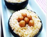 ✿ポークビッツで♡お花の海苔巻きにぎり✿作り方4写真