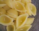 ショートパスタでお汁粉作り方1写真