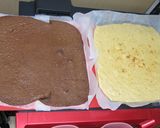 チョコ×チーズ♡重ねちゃったケーキ♪作り方1写真