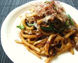 ちょっぴり甘口❤みそソース焼きうどん作り方5写真