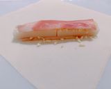 クリスマスに！餅チーズベーコン春巻き作り方3写真