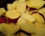 さつまいもとりんごの簡単煮物作り方4写真