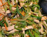 サラダチキンと家にある野菜で♪青椒肉絲作り方5写真