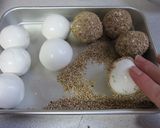 さつま芋餡で~ゴマ団子~作り方5写真