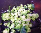 梅ワサビ風味＊ブロッコリーのおにぎり作り方1写真
