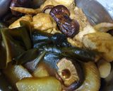 鶏と野菜の煮物　黒糖風味。作り方8写真
