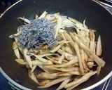 簡単　ごま油香る　塩コンブごぼう作り方4写真