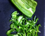 ピーマンの塩昆布あえ♪作り方1写真