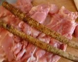 トンカツソースで味つける八幡巻風作り方2写真