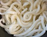 簡単　温かま玉うどん作り方5写真